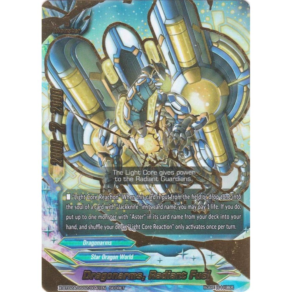 Image for Dragonarms, Radiant Fuel (Secret RRR Foil) (X-BT02A-SS02/0041EN) (X-BT02A) - Future Card BuddyFight