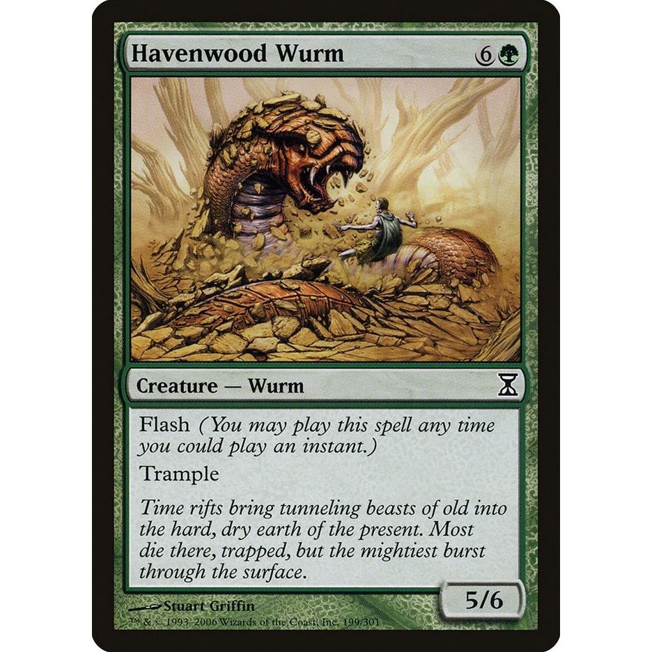 Image for Havenwood Wurm (199) (TSP) - Magic: The Gathering