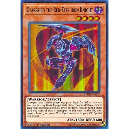 Image for Gearfried the Red-Eyes Iron Knight (LEDU-EN002) (LEDU) - YuGiOh