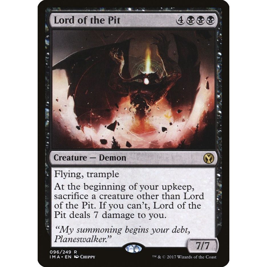 Image for Lord of the Pit (96) (IMA) - Magic: The Gathering