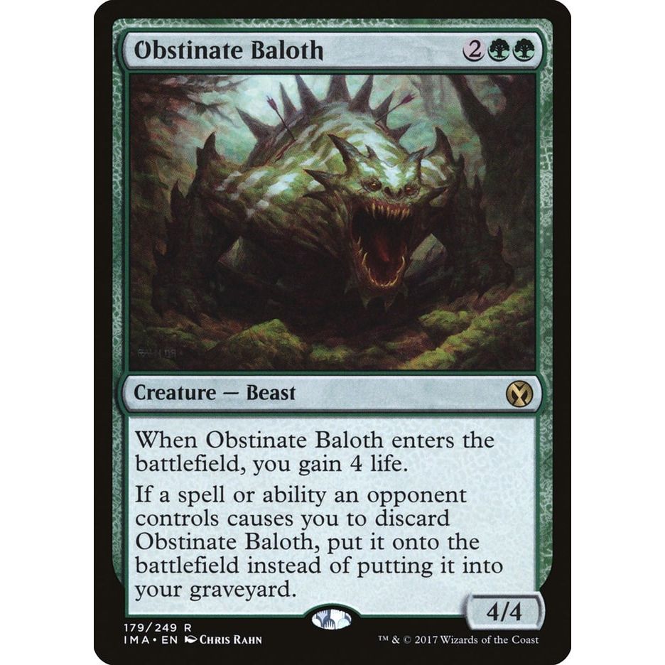 Image for Obstinate Baloth (179) (IMA) - Magic: The Gathering