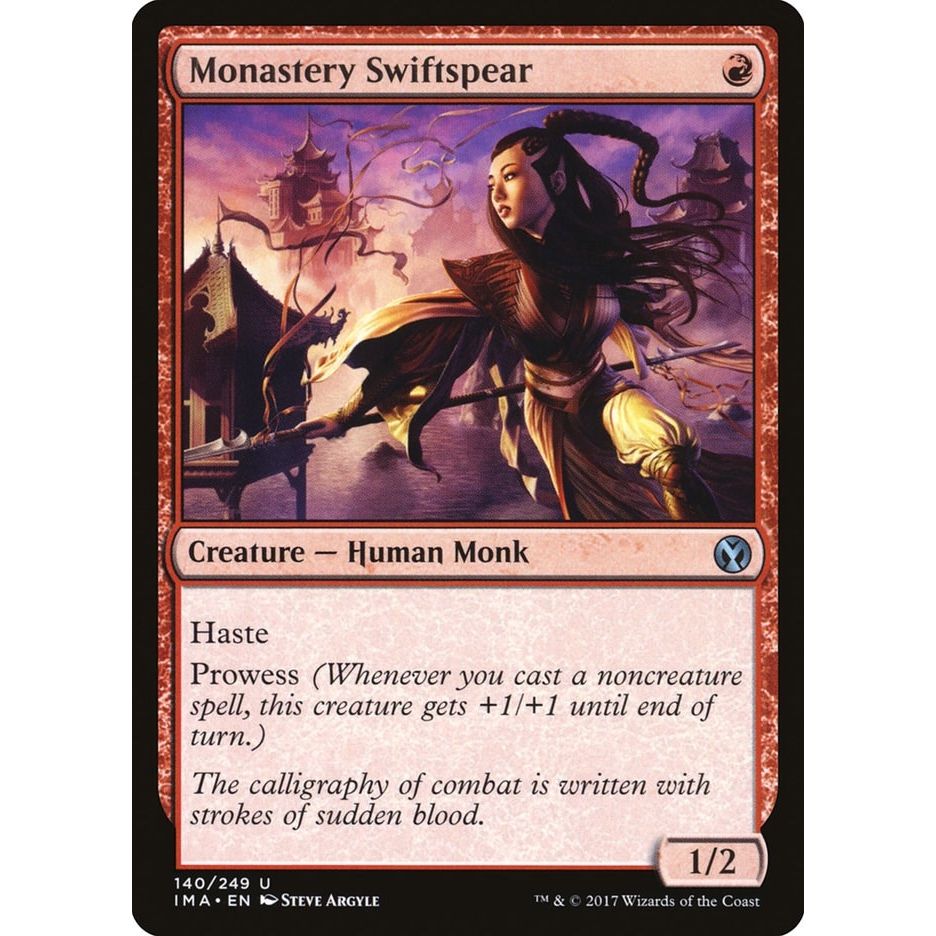 Image for Monastery Swiftspear (140) (IMA) - Magic: The Gathering
