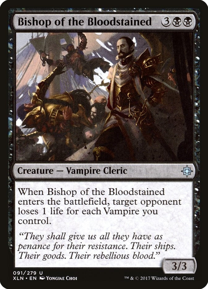 Image for Bishop of the Bloodstained (91) (XLN) - Magic: The Gathering
