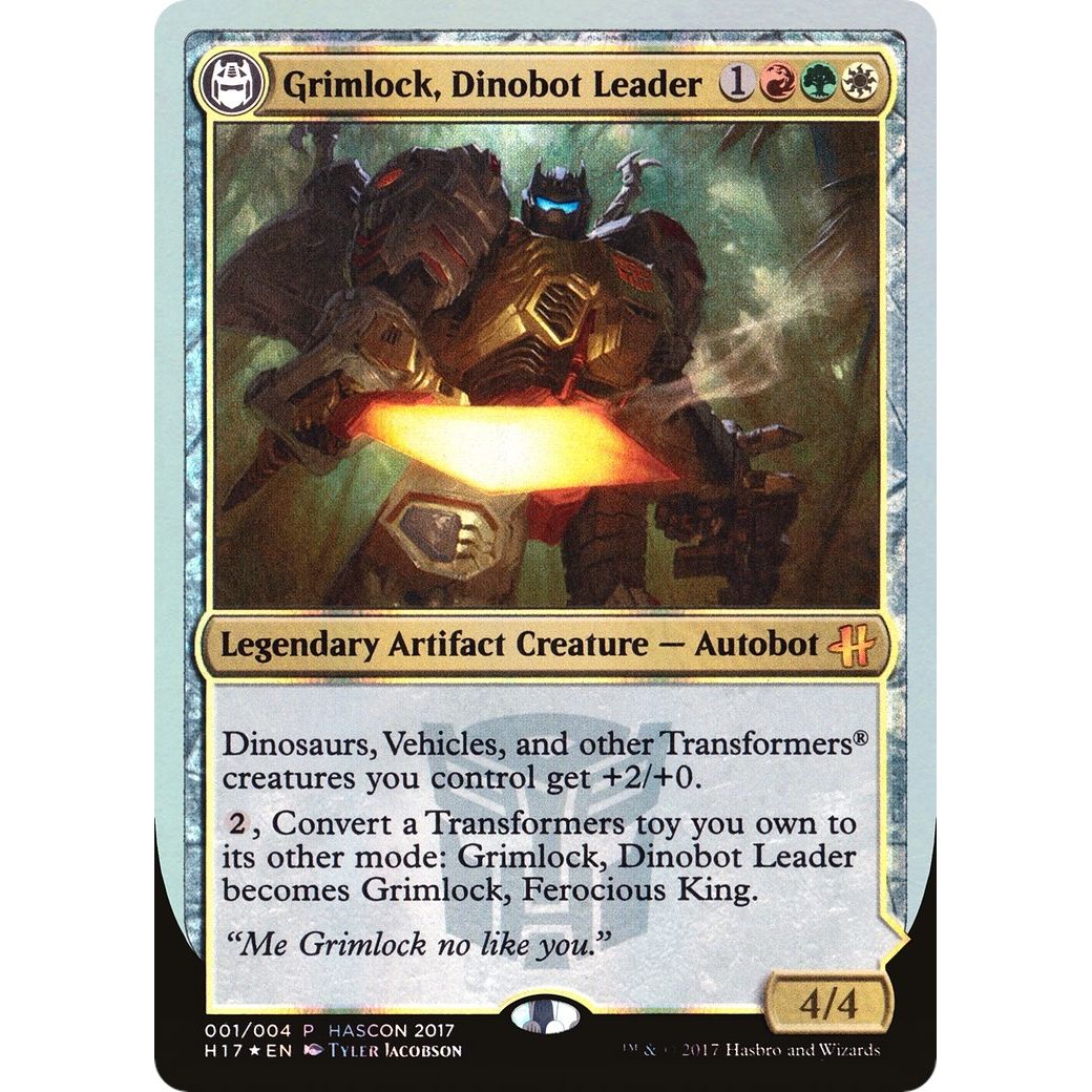 Image for Grimlock, Dinobot Leader // Grimlock, Ferocious King (1) (MEDIA) - Magic: The Gathering