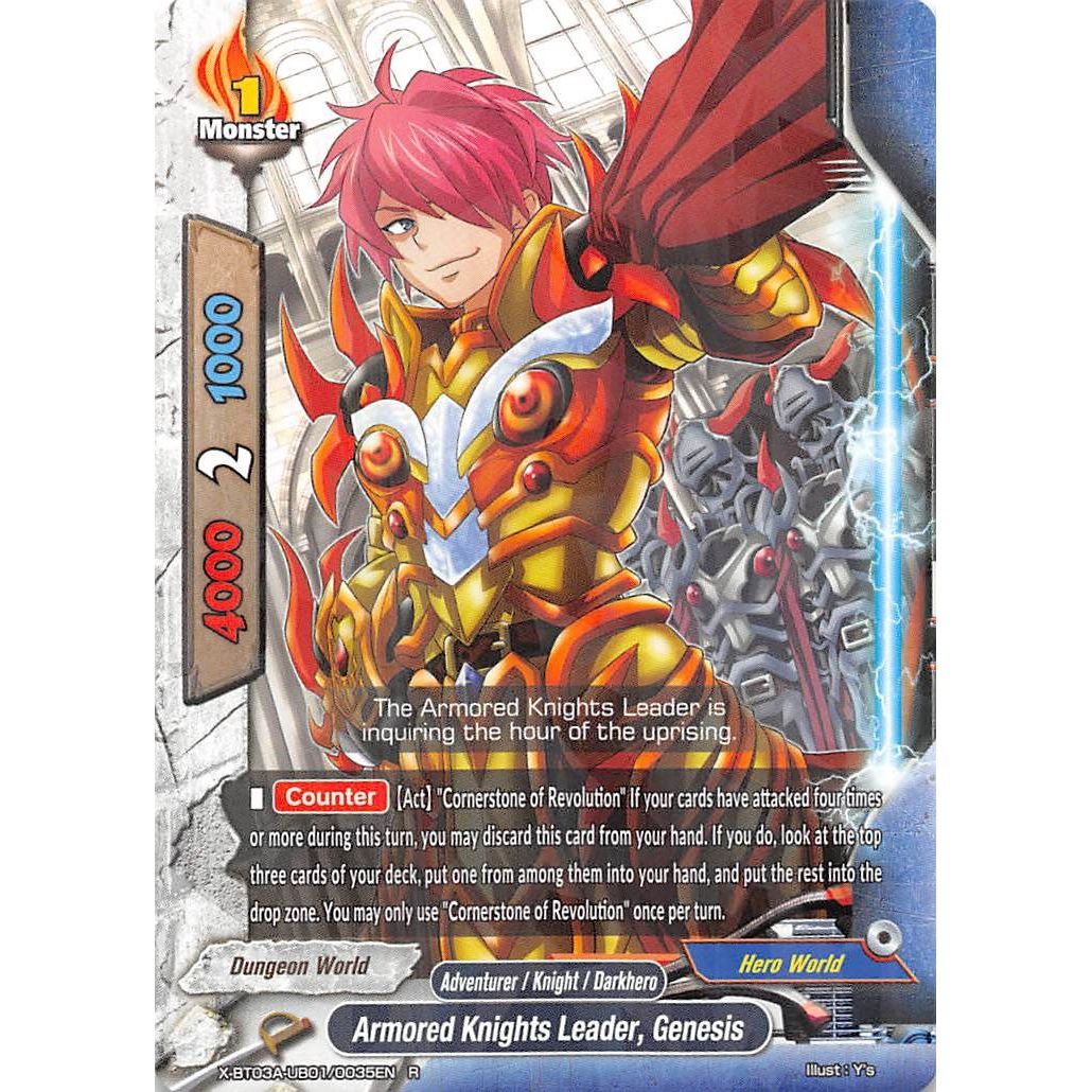 Image for Armored Knights Leader, Genesis (X-BT03A-UB01/0035EN) (X-BT03A) - Future Card BuddyFight