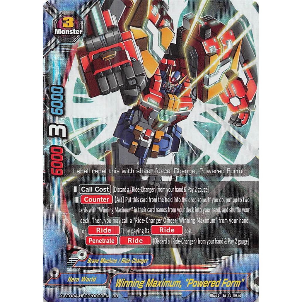 Image for Winning Maximum, "Powered Form" (X-BT03A-UB02/0009EN) (X-BT03A) - Future Card BuddyFight