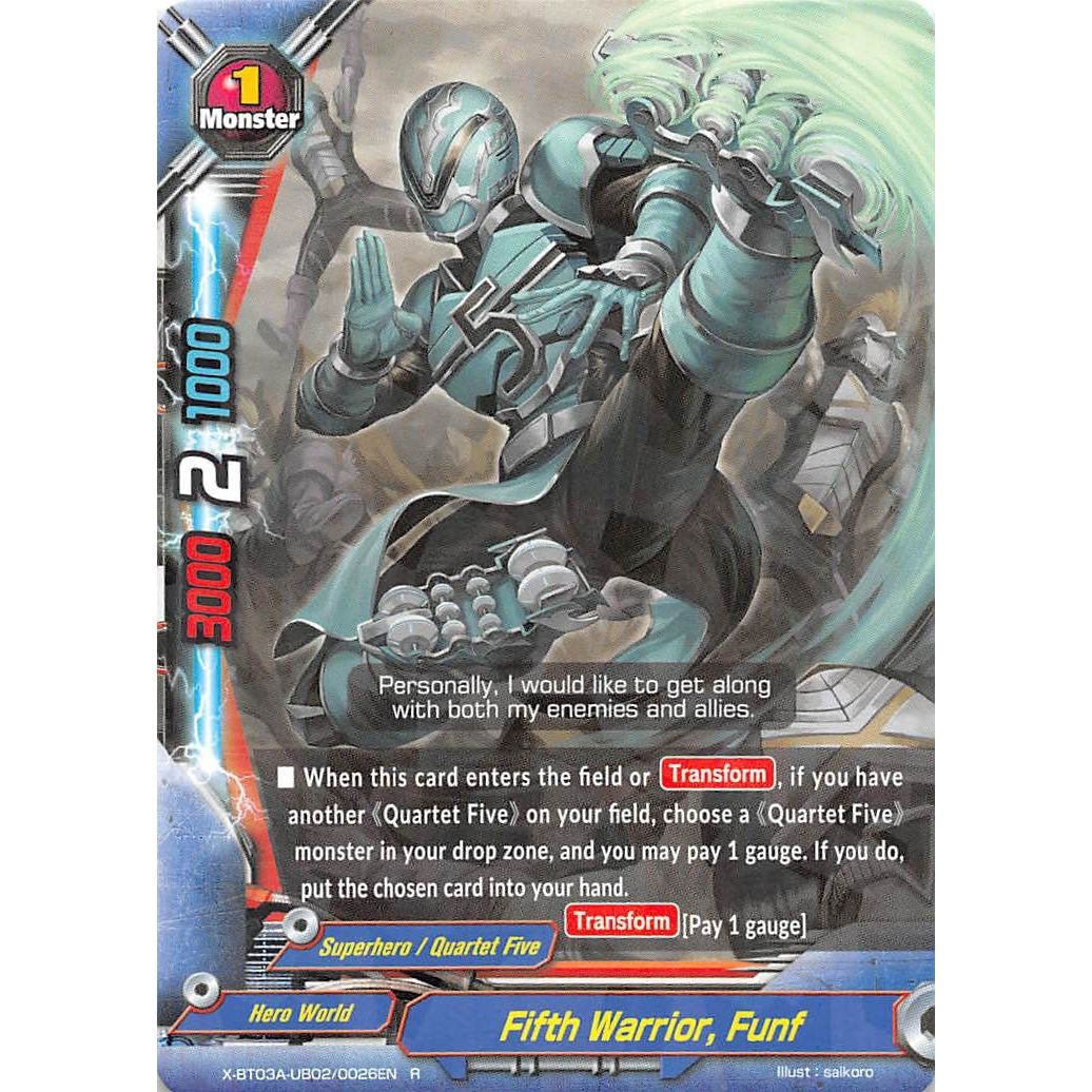Image for Fifth Warrior, Funf (X-BT03A-UB02/0026EN) (X-BT03A) - Future Card BuddyFight