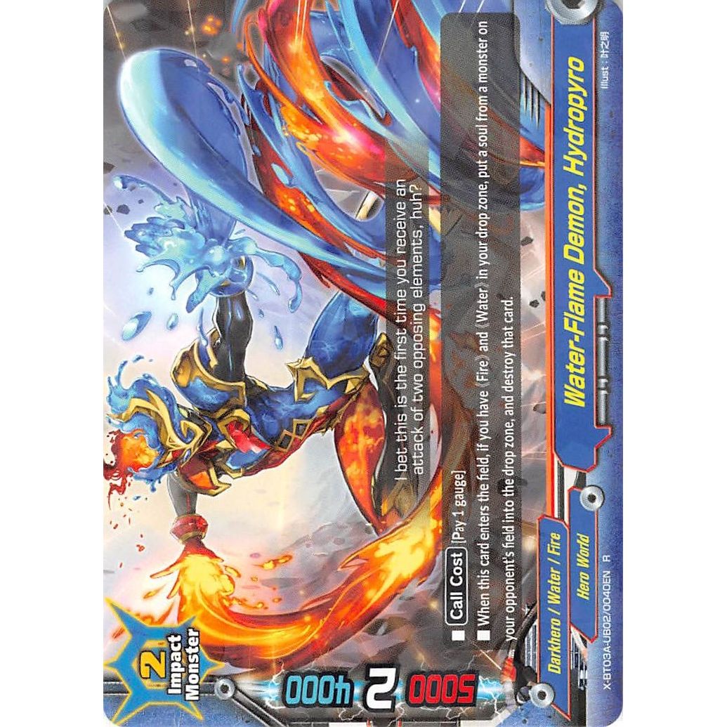 Image for Water-Flame Demon, Hydropyro (X-BT03A-UB02/0040EN) (X-BT03A) - Future Card BuddyFight