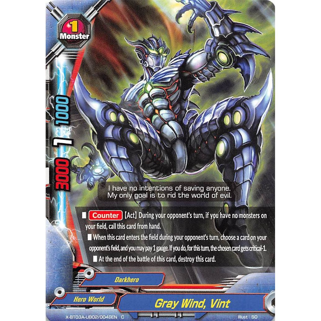 Image for Gray Wind, Vint (X-BT03A-UB02/0049EN) (X-BT03A) - Future Card BuddyFight