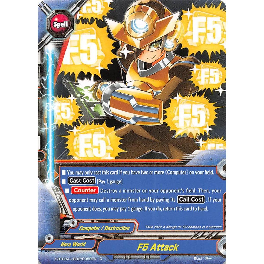Image for F5 Attack (X-BT03A-UB02/0059EN) (X-BT03A) - Future Card BuddyFight