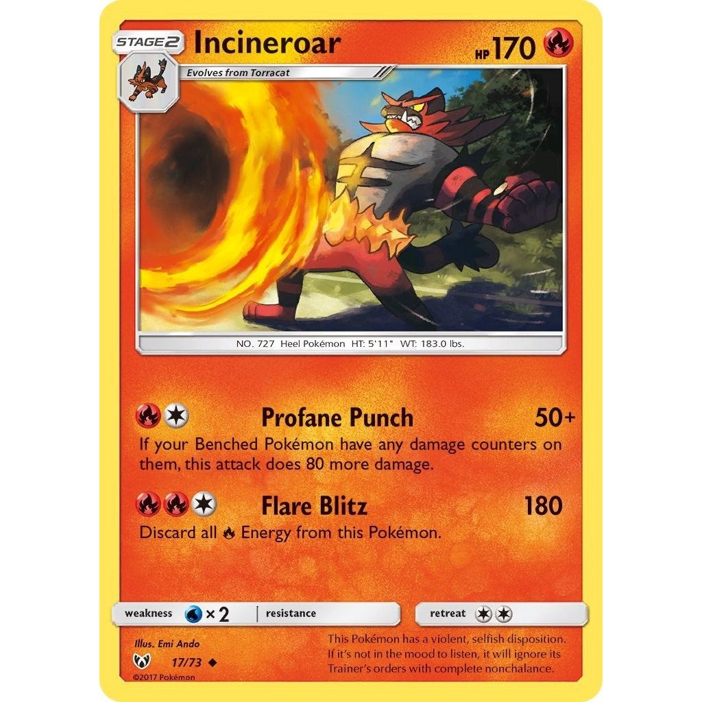 Image for Incineroar (17/73) (SHL) - Pokemon