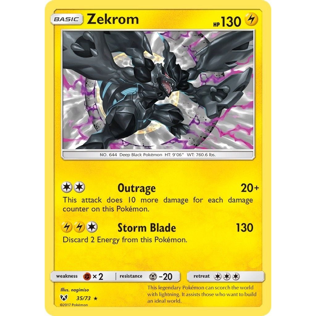 Image for Zekrom (35/73) (SHL) - Pokemon