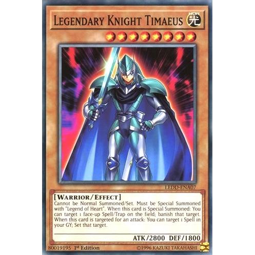 Image for Legendary Knight Timaeus (LEDD-ENA07) (LEDD) - YuGiOh