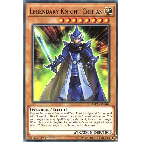 Image for Legendary Knight Critias (LEDD-ENA08) (LEDD) - YuGiOh