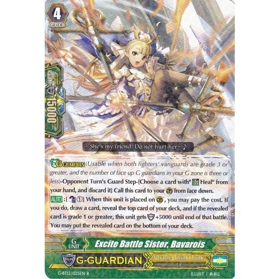 Image for Excite Battle Sister, Bavarois (G-BT12/025EN) (G-BT12) - Cardfight Vanguard