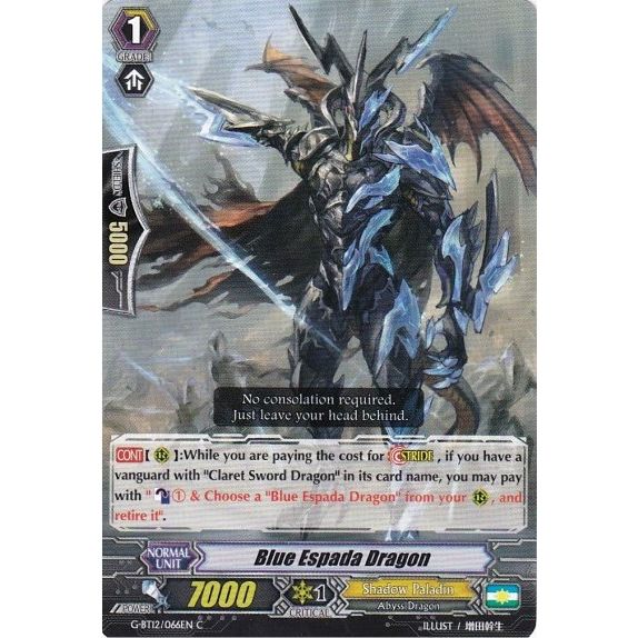 Image for Blue Espada Dragon (G-BT12/066EN) (G-BT12) - Cardfight Vanguard