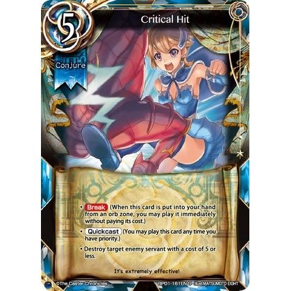 Image for Critical Hit (BP01-161EN) (BP01) - The Caster Chronicles