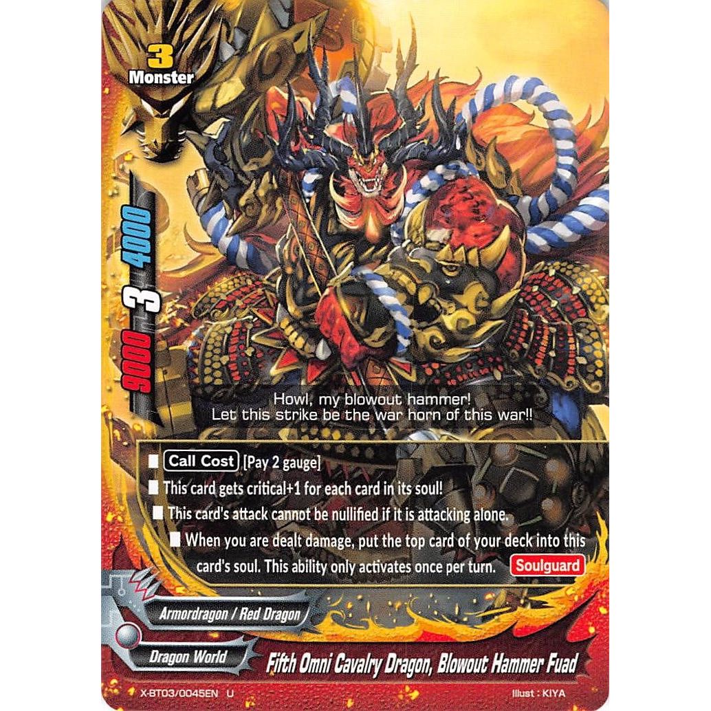 Image for Fifth Omni Cavalry Dragon, Blowout Hammer Fuad (X-BT03/0045EN) (X-BT03) - Future Card BuddyFight