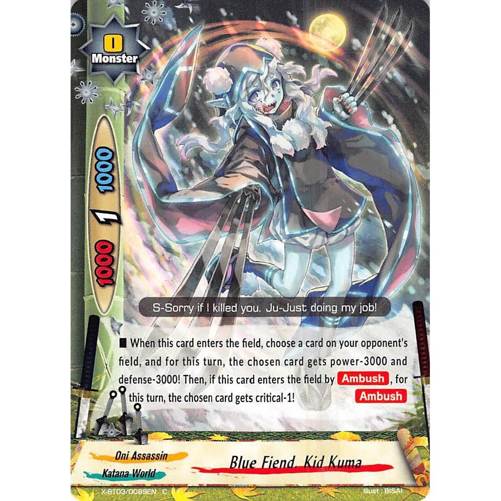 Image for Blue Fiend, Kid Kuma (X-BT03/0089EN) (X-BT03) - Future Card BuddyFight