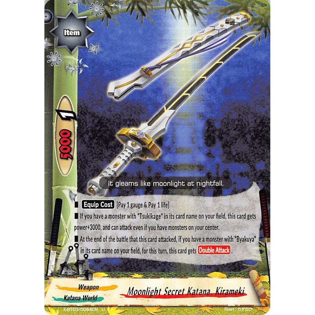 Image for Moonlight Secret Katana, Kirameki (X-BT03/0064EN) (X-BT03) - Future Card BuddyFight