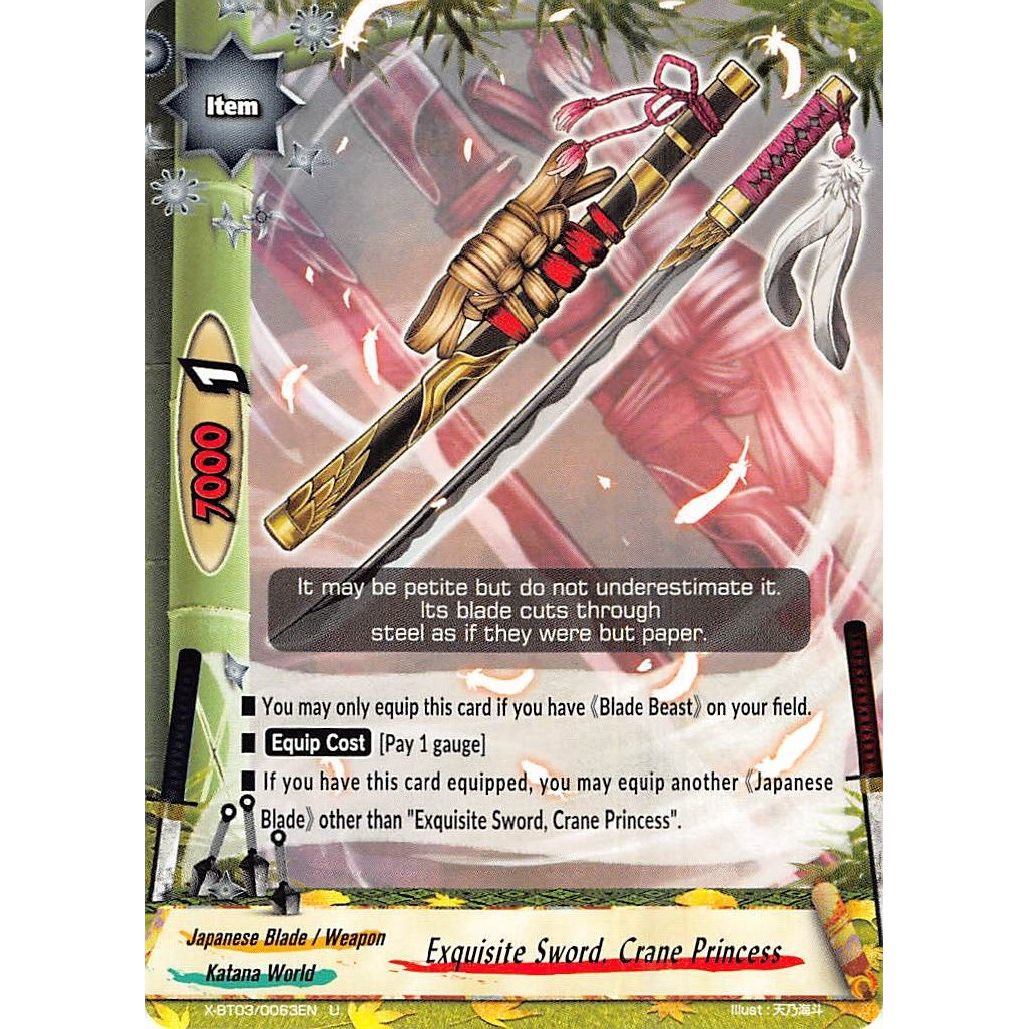 Image for Exquisite Sword, Crane Princess (X-BT03/0063EN) (X-BT03) - Future Card BuddyFight