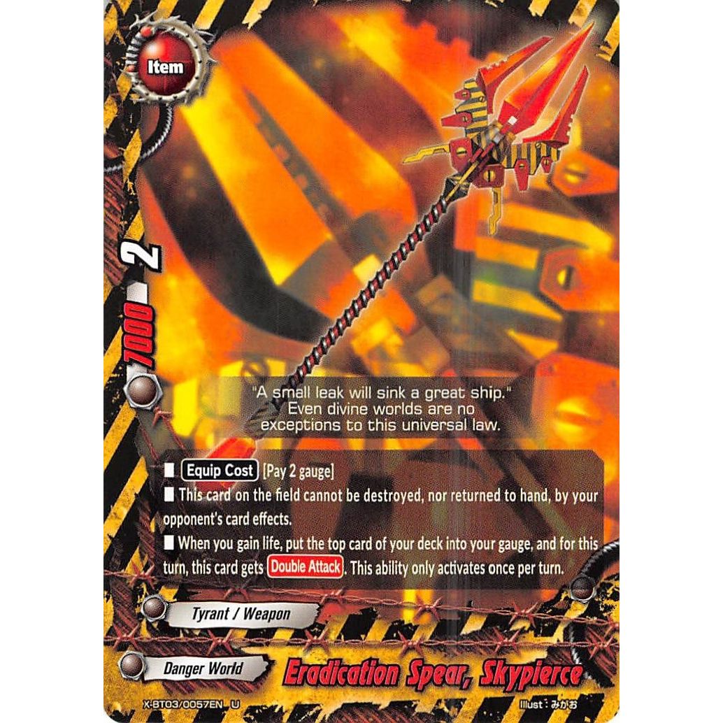 Image for Eradication Spear, Skypierce (X-BT03/0057EN) (X-BT03) - Future Card BuddyFight