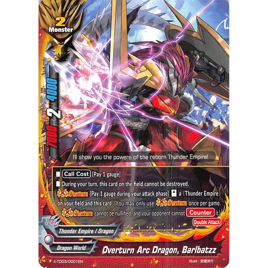 Image for Overturn Arc Dragon, Barlbatzz (X-TD03/0001EN) (X-TD03) - Future Card BuddyFight