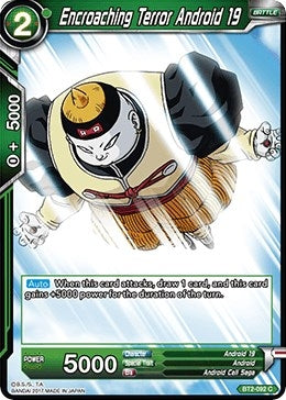 Image for Encroaching Terror Android 19 (BT2-092) (DBS-B02) - Dragon Ball Super: Masters