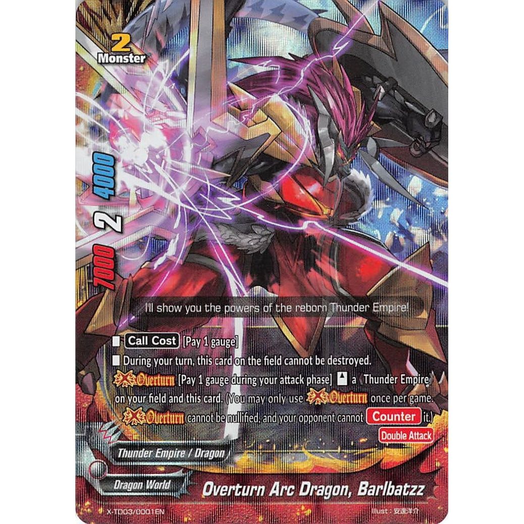 Image for Overturn Arc Dragon, Barlbatzz (RRR Foil) (X-TD03/0001EN) (X-TD03) - Future Card BuddyFight