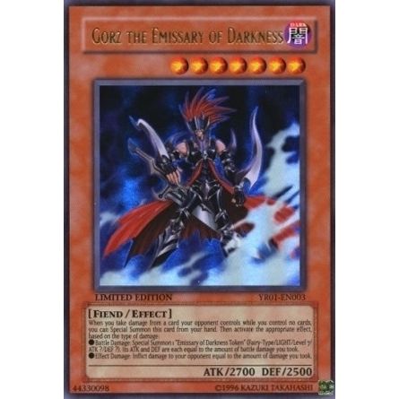 Image for Gorz the Emissary of Darkness (YR01-EN003) - YuGiOh