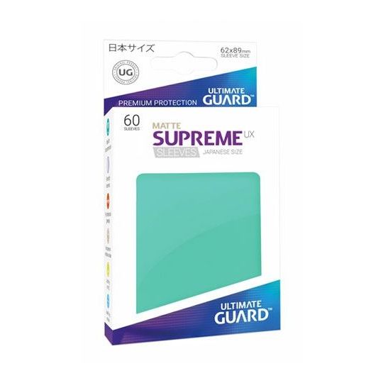 Image for Double Matte Sleeve - Supreme UX Sleeves Japanese Turquoise (60-Pack) - Card Sleeves
