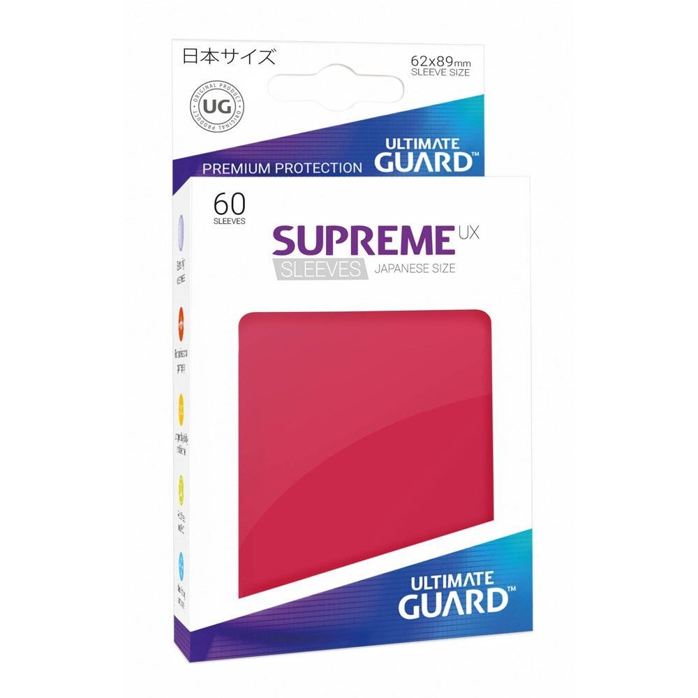 Image for Gloss Sleeve - Supreme UX Sleeves Japanese Red (60-Pack) - Card Sleeves