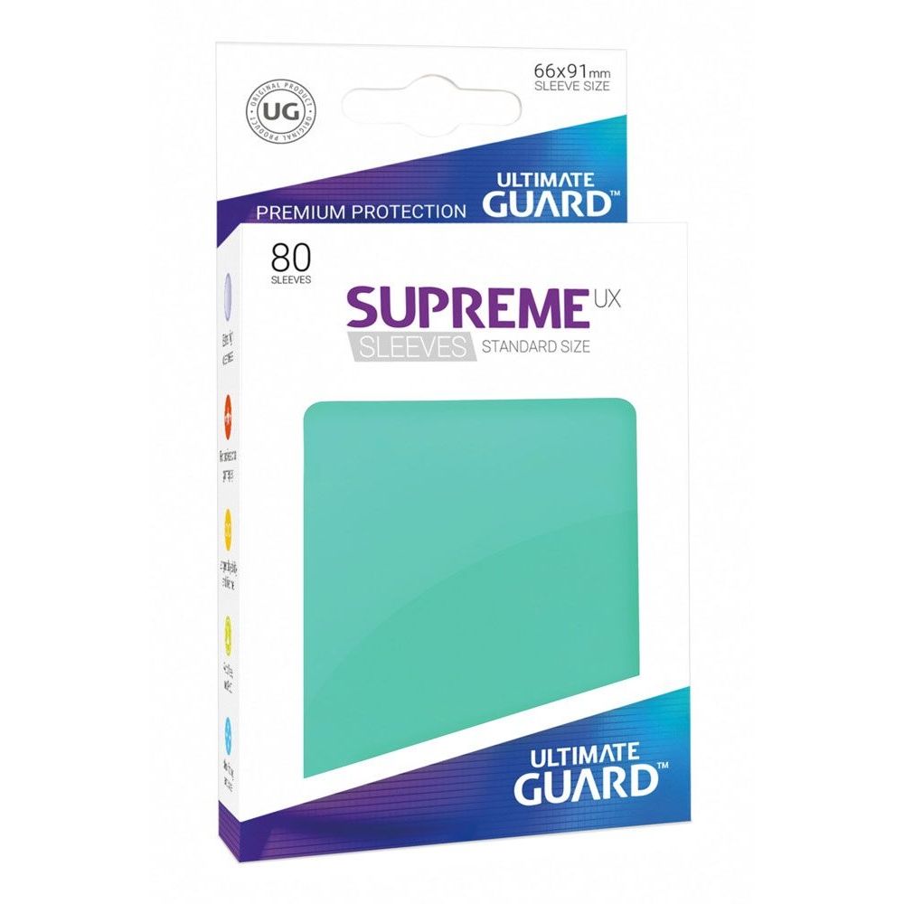 Image for Gloss Sleeve - Supreme UX Sleeves Turquoise (80-Pack) - Card Sleeves