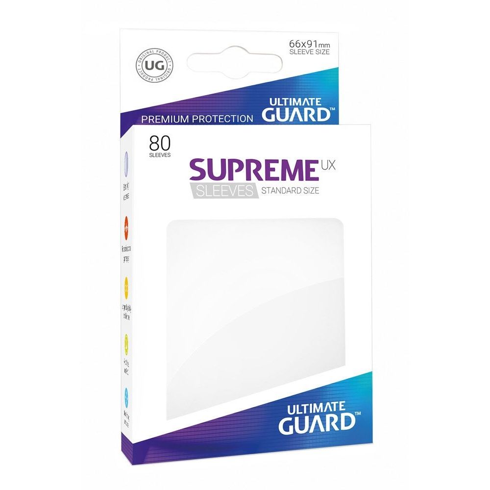 Image for Gloss Sleeve - Supreme UX Sleeves White (80-Pack) - Card Sleeves