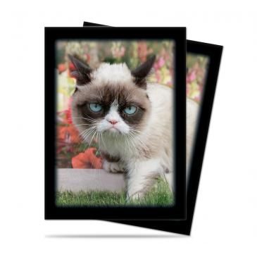 Image for Grumpy Cat Flowers Standard Deck Protectors (50-Pack) - Card Sleeves
