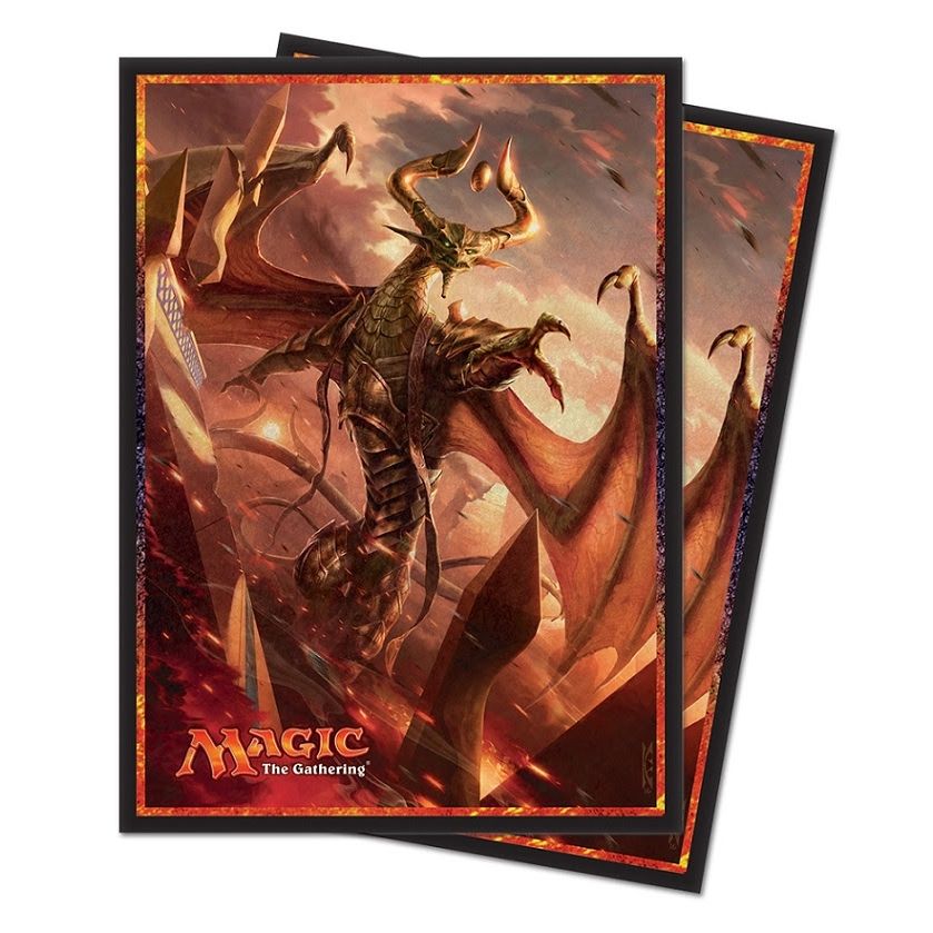 Image for Hour of Devastation, Nicol Bolas, God-Pharaoh Deck Protector sleeves for Magic (80-Pack) - Card Sleeves