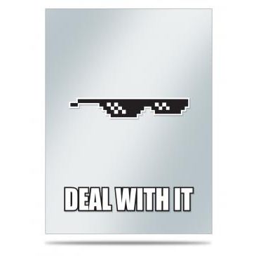 Image for Memes: Deal With It Standard Sleeve Covers (50-Pack) - Card Sleeves