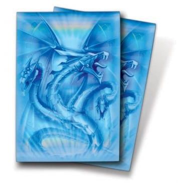 Image for Navy Diamond Dragon Small Deck Protectors by Monte Moore (50-Pack) - Card Sleeves