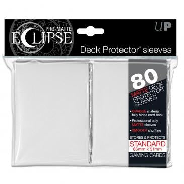 Image for PRO-Matte Eclipse Standard Deck Protector Sleeves - White (80-Pack) - Card Sleeves