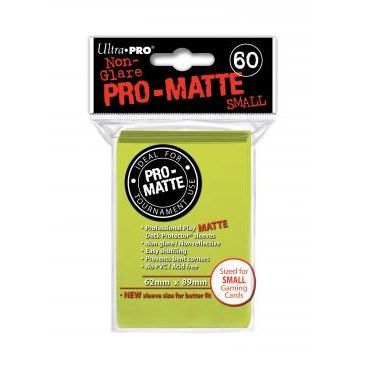 Image for Pro-Matte Small Deck Protectors - Bright Yellow (60-Pack) - Card Sleeves