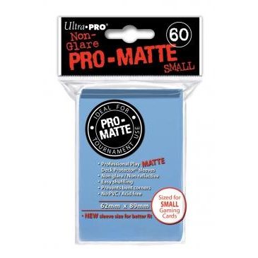 Image for Pro-Matte Small Deck Protectors - Light Blue (60-Pack) - Card Sleeves