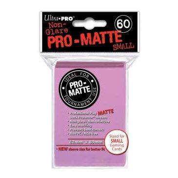 Image for Pro-Matte Small Deck Protectors - Pink (60-Pack) - Card Sleeves