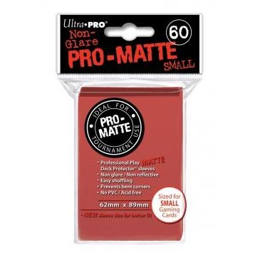 Image for Pro-Matte Small Deck Protectors - Red (60-Pack) - Card Sleeves
