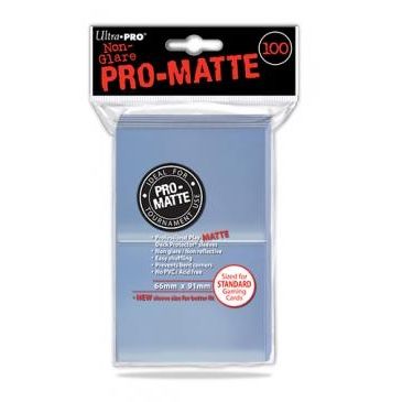 Image for PRO-Matte Standard Deck Protectors - Clear (100-Pack) - Card Sleeves