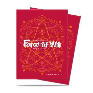 Image for Red Card Back Standard Deck Protectors for Force of Will (65-Pack) - Card Sleeves