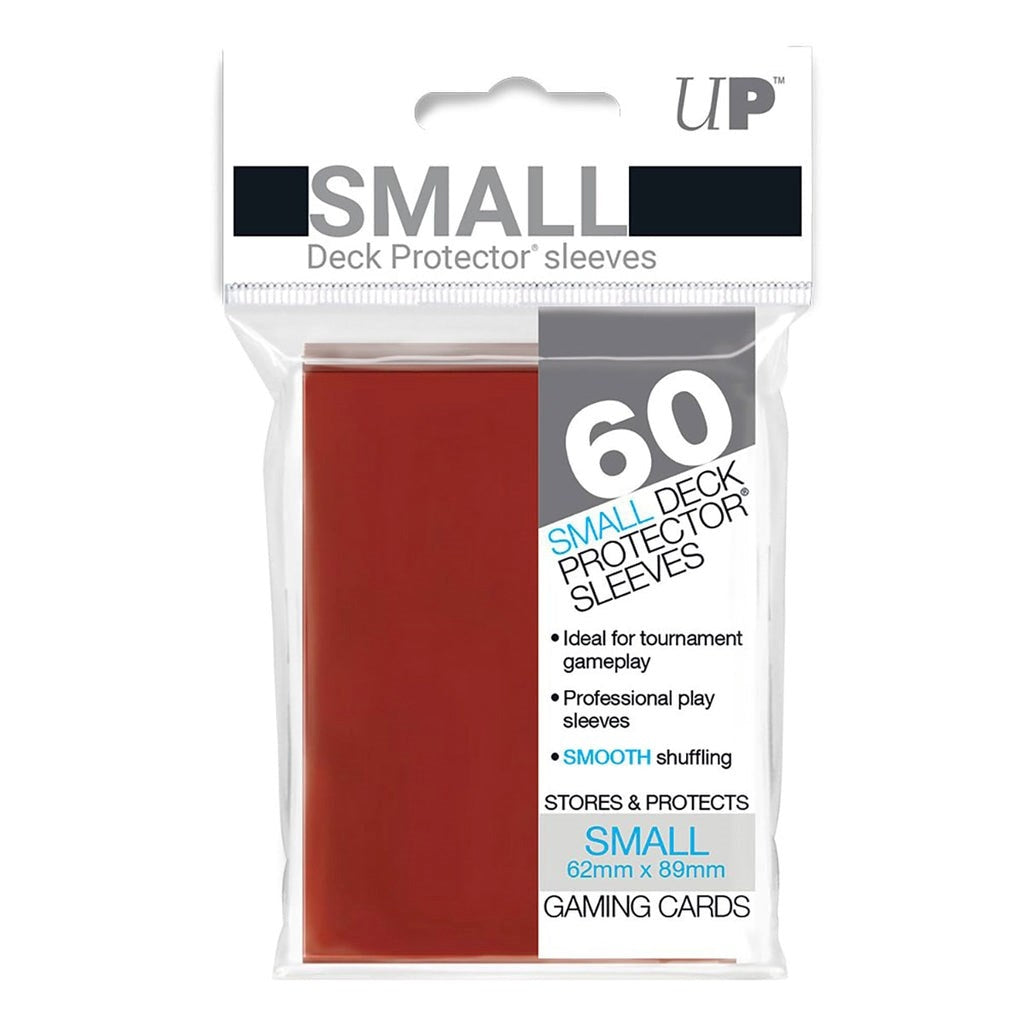 Image for Small Deck Protectors - Red (60-Pack) - Card Sleeves