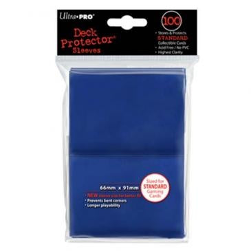 Image for Standard Deck Protectors - Blue (100-Pack) - Card Sleeves