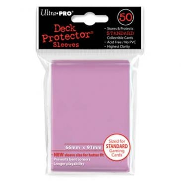 Image for Standard Deck Protectors - Pink (50-Pack) - Card Sleeves