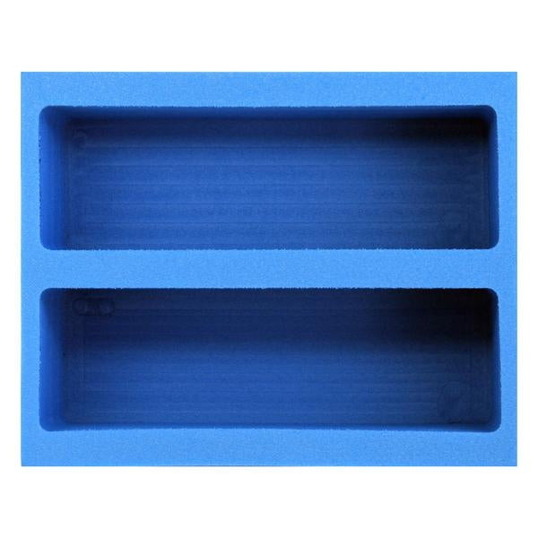 Image for Collectible Card Foam 2-Row Max Capacity Tray - Small (w/ 6 dividers) (Classic Blue) - Collectible Storage