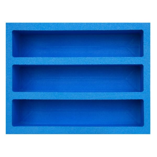 Image for Collectible Card Foam 3-Row Max Capacity Tray - Large (w/ 8 dividers) (Classic Blue) - Collectible Storage